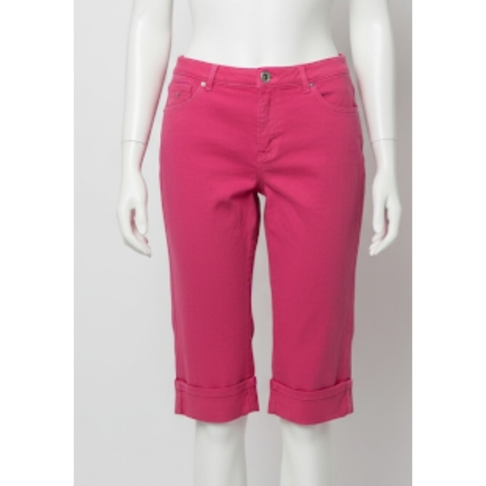 Gloria Vanderbilt All-Around Slimming Effect, Capris Jeans, Dark Pink,16,GUC✔️ - Picture 3 of 3